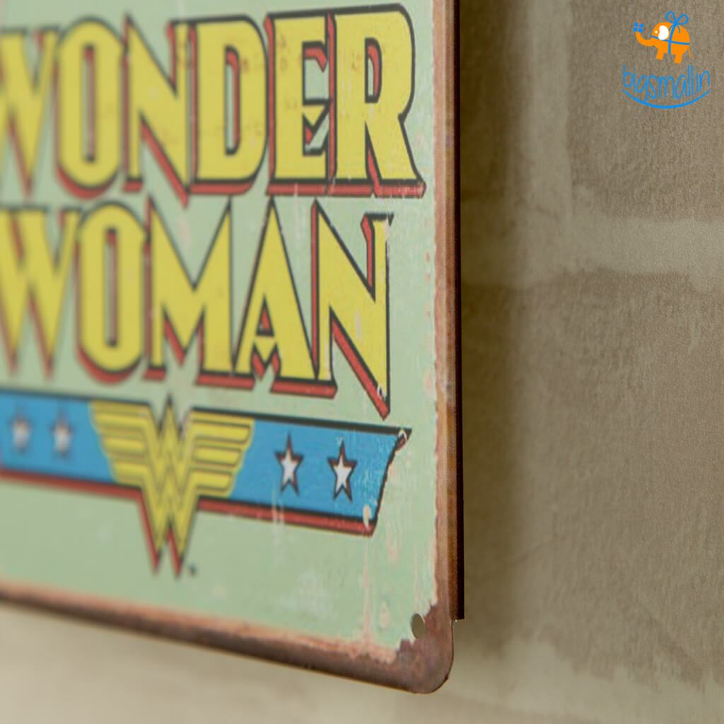 Wonder Woman Metal Hanging Board - bigsmall.in