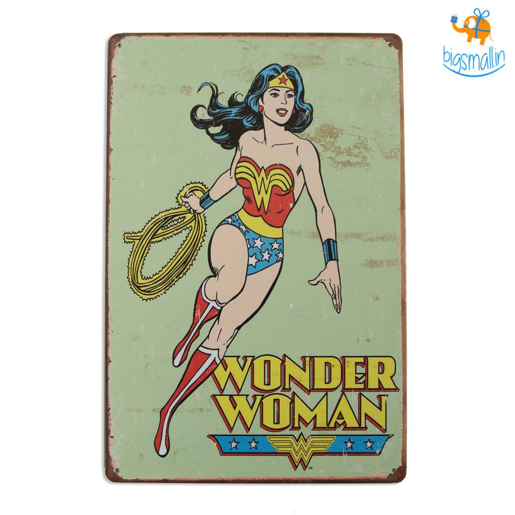 Wonder Woman Metal Hanging Board - bigsmall.in