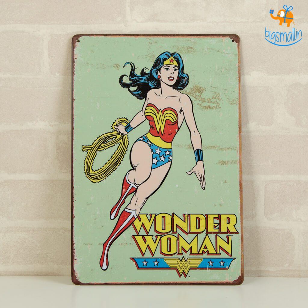 Wonder Woman Metal Hanging Board - bigsmall.in