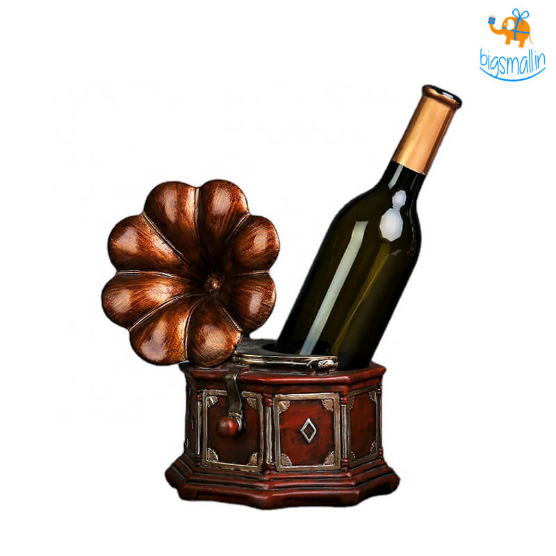 Buy Retro Gramophone Wine Bottle Holder Online In India Bigsmall.in