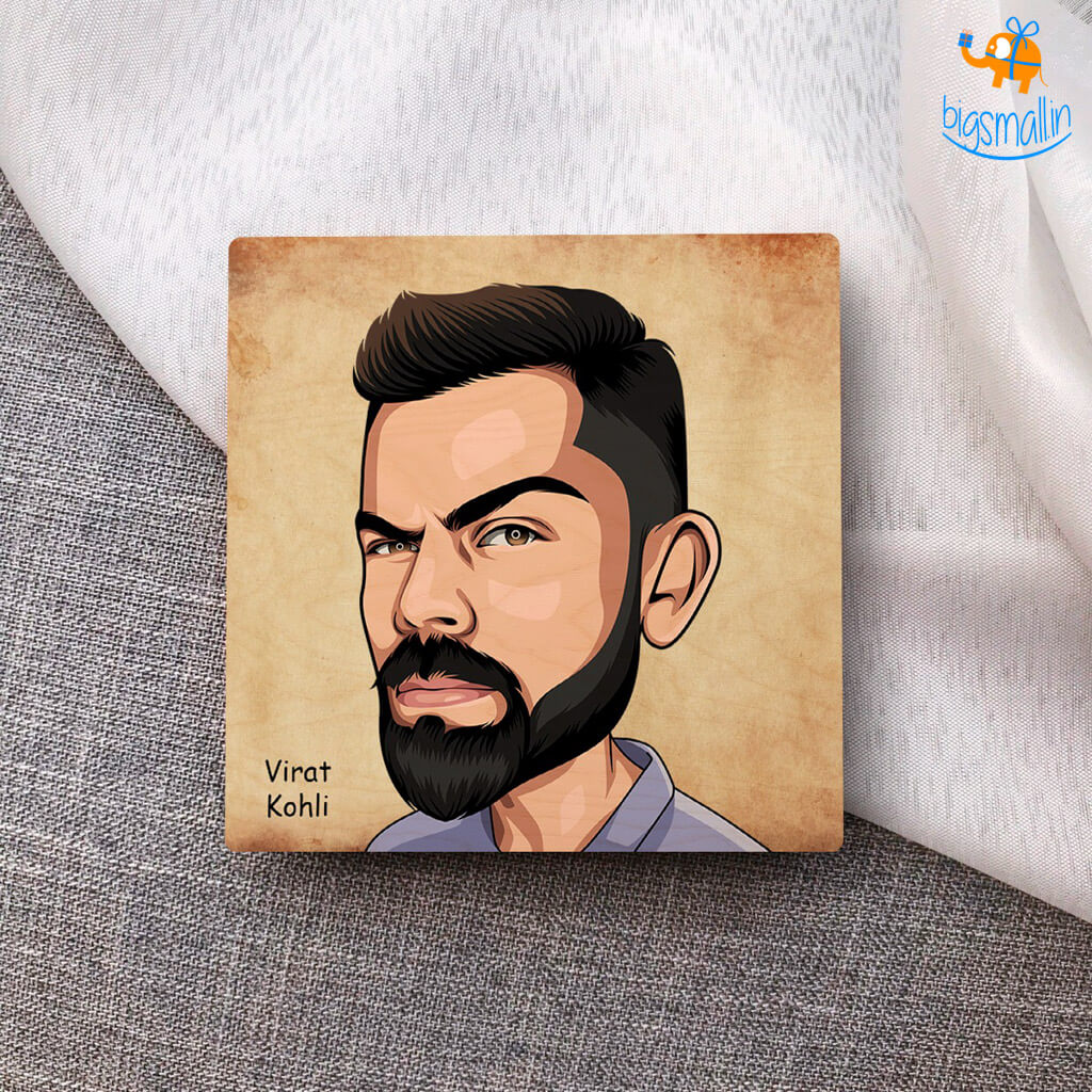 Virat Kohli Wooden Coasters