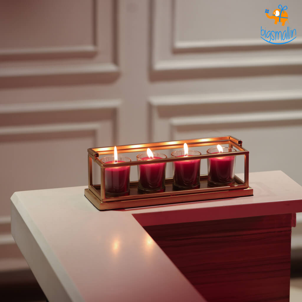 Votive Candle Stand with Scented Candles