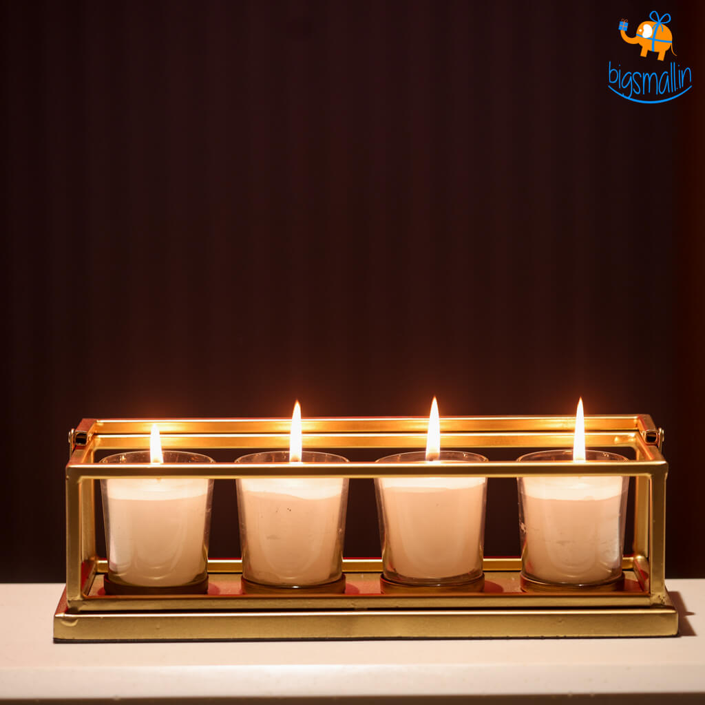 Votive Candle Stand with Scented Candles