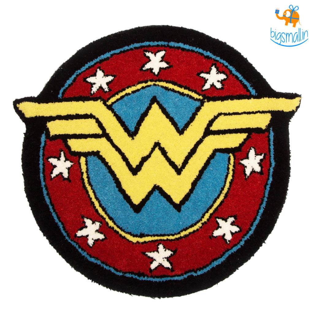 Handcrafted Wonder Woman Rug - bigsmall.in