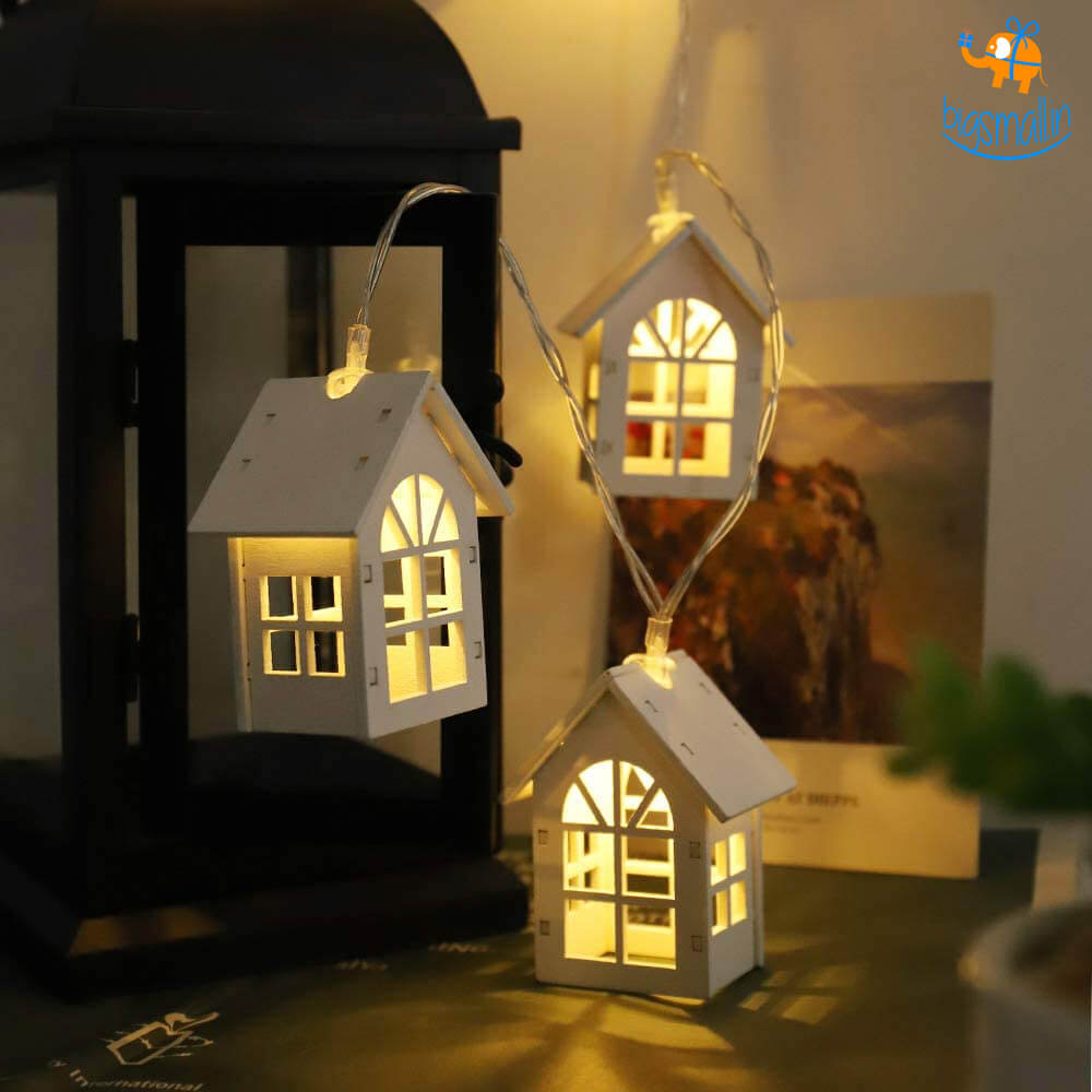 Wooden Home Fairy Lights
