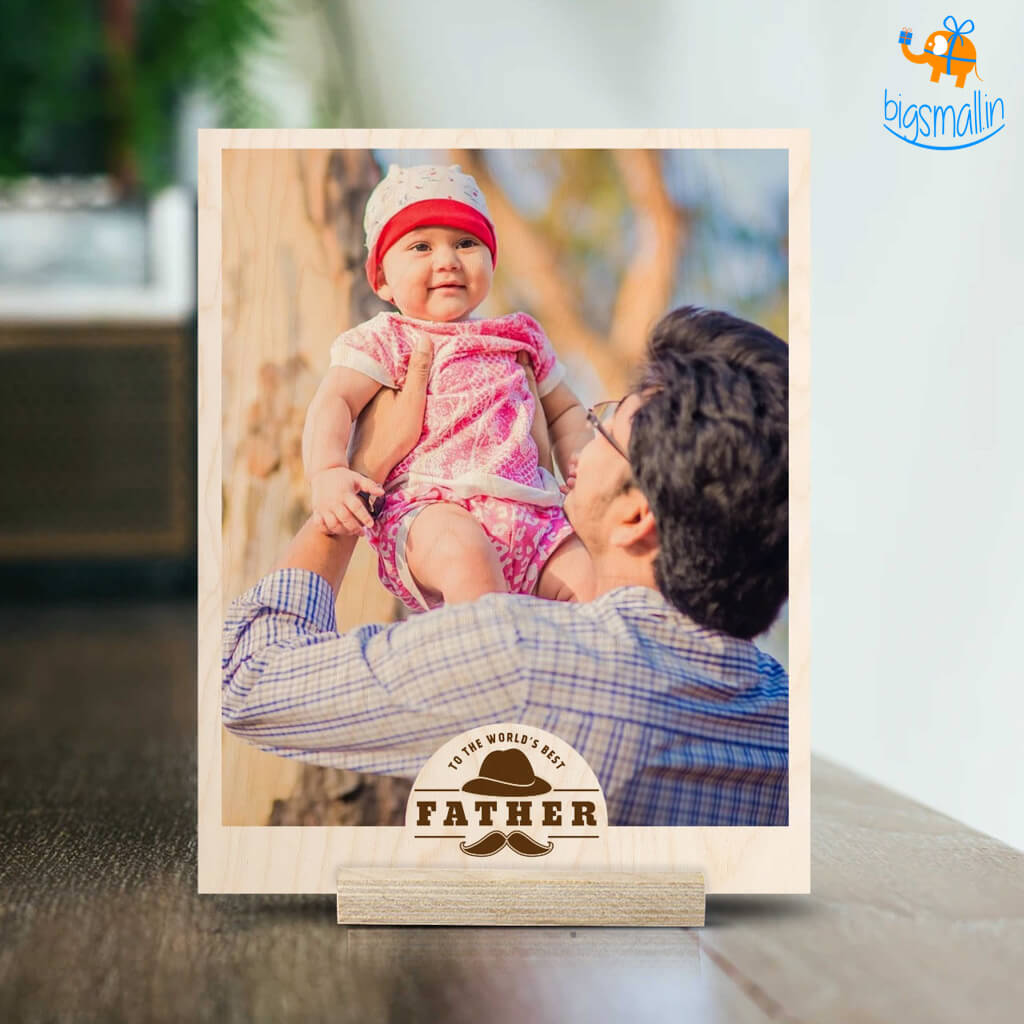 Father's Day Personalized Wooden Print Frame