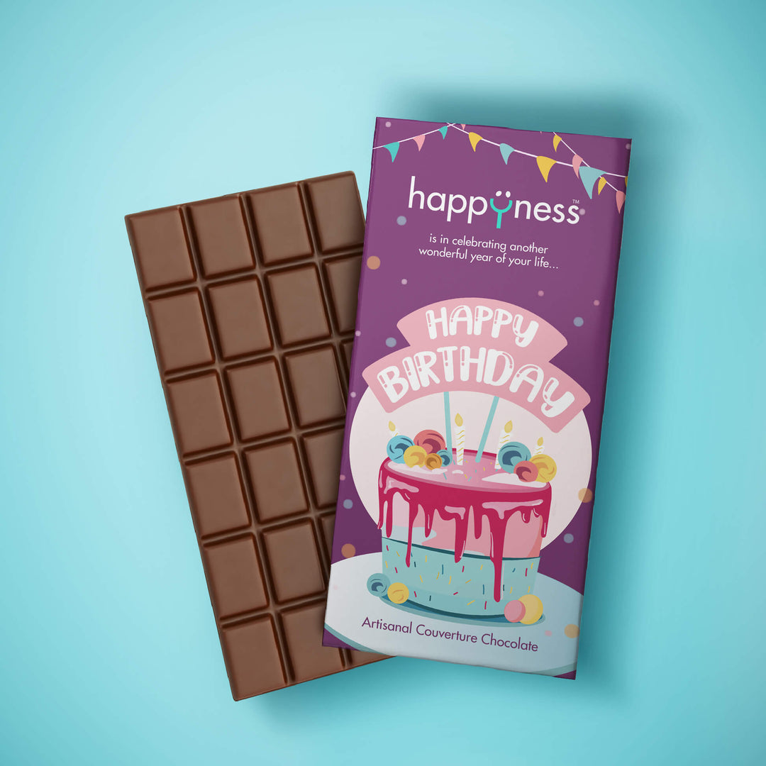 Happy Birthday Handmade Chocolate Bar