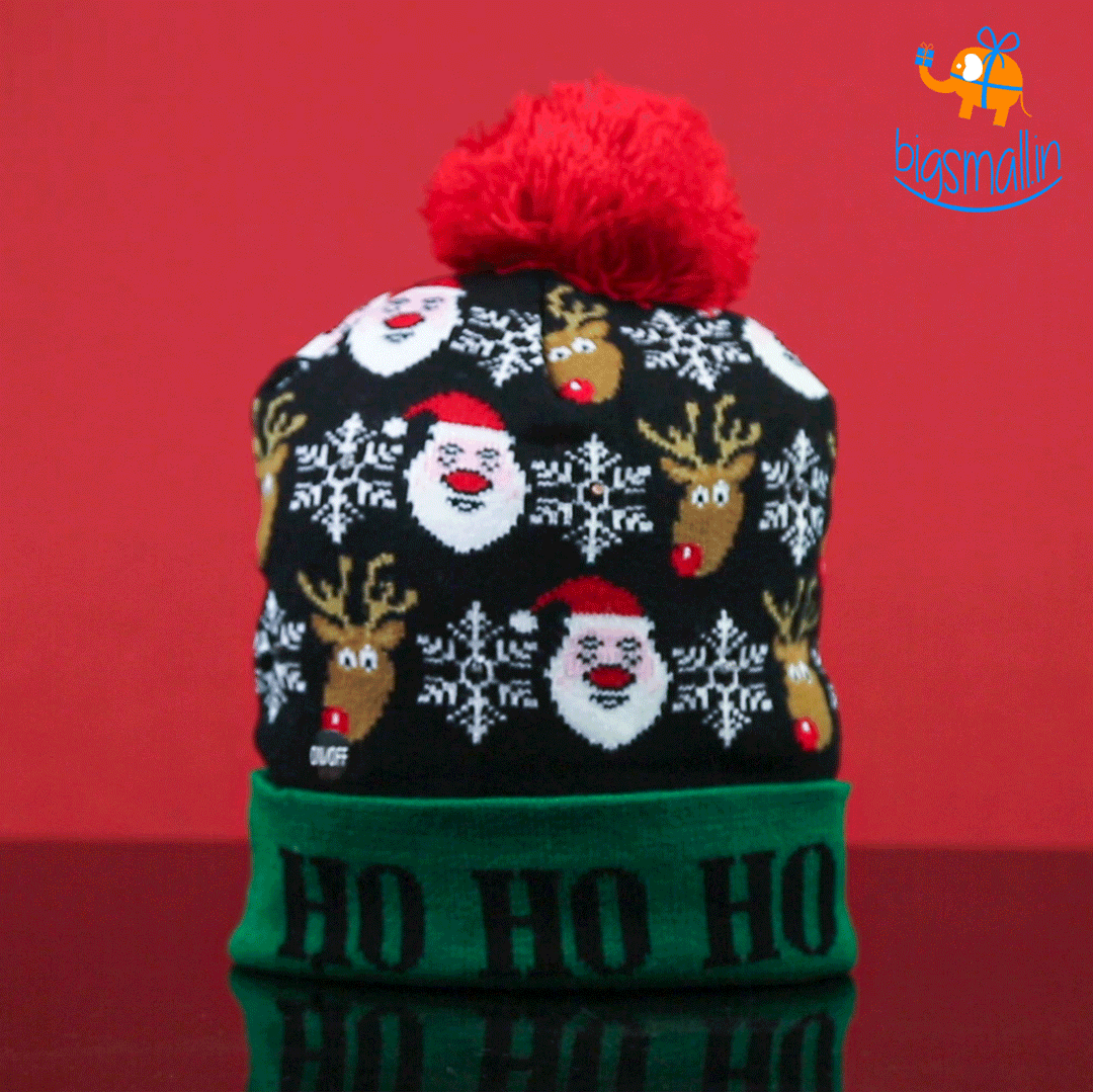 Christmas Cap With LED Lights